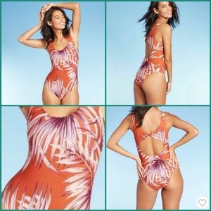 Kona Sol One Piece Tropical Print Womans' Medium. NWT